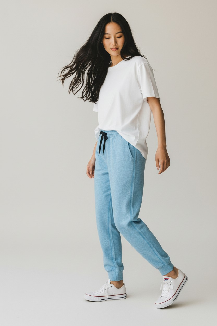 Elevated Jogger Sky-Blue Mélange