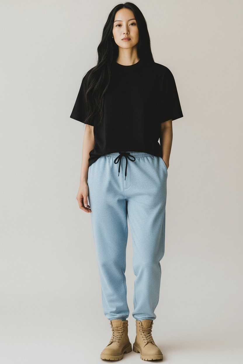 Elevated Jogger Sky-Blue Mélange