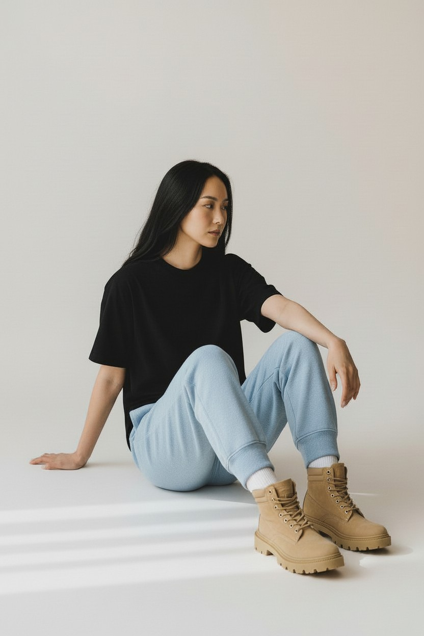 Elevated Jogger Sky-Blue Mélange